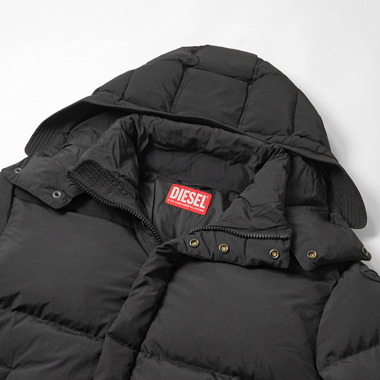 DIESEL メンズ ダウンジャケット W ROLFYS WRD A21764 0AEAI ブラック 9XX