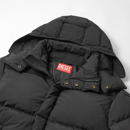 DIESEL メンズ ダウンジャケット W ROLFYS WRD A21764 0AEAI ブラック 9XX