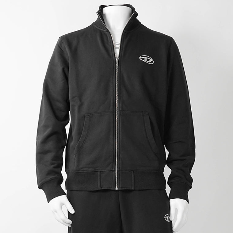 DIESEL メンズ トラックジャケット S GINN ZIP IOD A21873 0BKBW ブラック 900