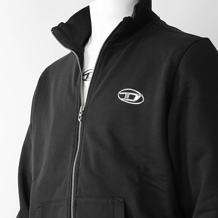 DIESEL メンズ トラックジャケット S GINN ZIP IOD A21873 0BKBW ブラック 900