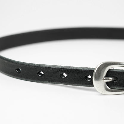 OUR LEGACY メンズ ベルト 2CM BELT A2208BBLA ブラック BLACK LEATHER