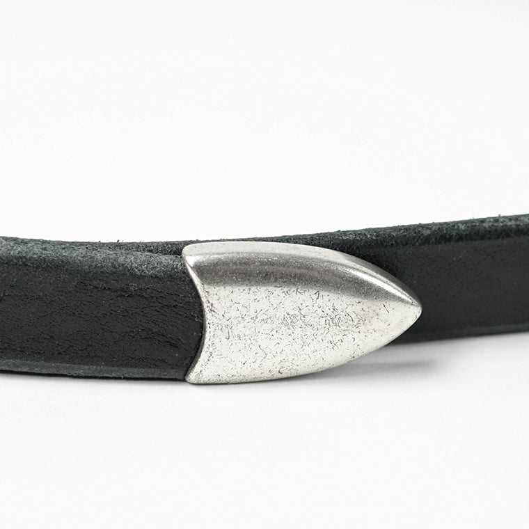 OUR LEGACY メンズ ベルト 2CM BELT A2208BBLA ブラック BLACK LEATHER