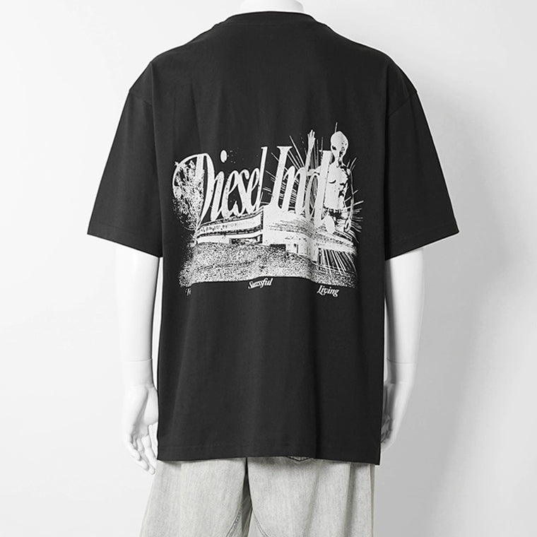 【2026SS SUMMER SALE】DIESEL メンズ Tシャツ T BOGGY V2 A22481 0PLAT 2カラー