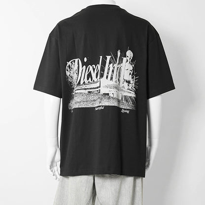 【2026SS SUMMER SALE】DIESEL メンズ Tシャツ T BOGGY V2 A22481 0PLAT 2カラー
