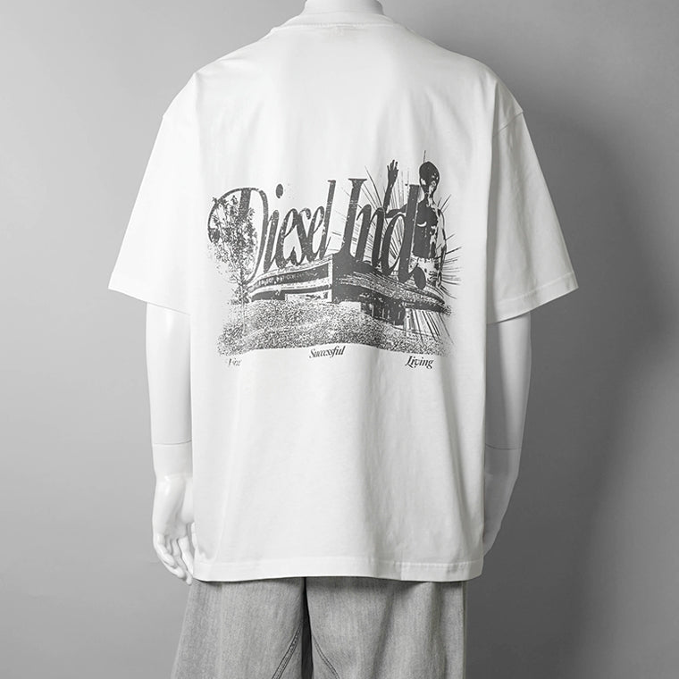 【2026SS SUMMER SALE】DIESEL メンズ Tシャツ T BOGGY V2 A22481 0PLAT 2カラー