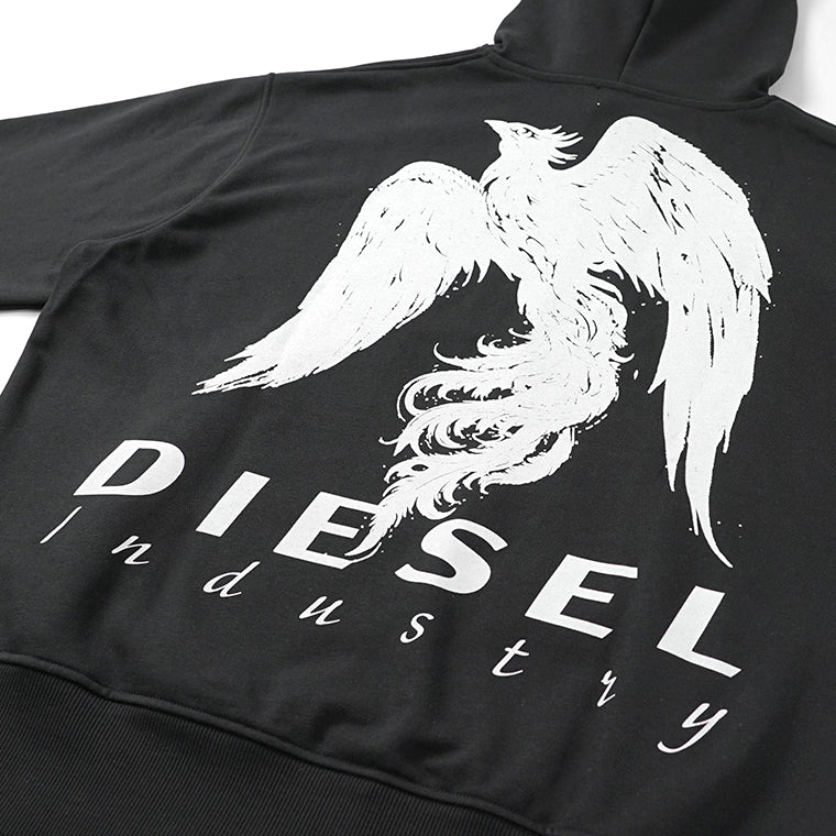 DIESEL メンズ パーカー S MACS HOOD V3 A22511 0HYAT ブラック 9XX