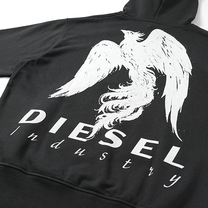 DIESEL メンズ パーカー S MACS HOOD V3 A22511 0HYAT ブラック 9XX