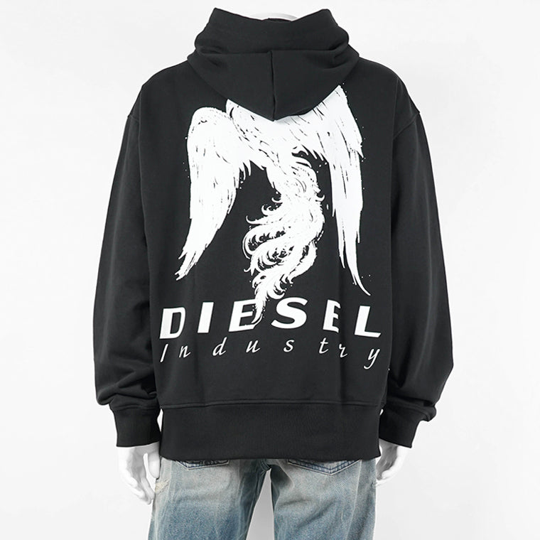 DIESEL メンズ パーカー S MACS HOOD V3 A22511 0HYAT ブラック 9XX