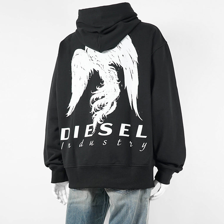 DIESEL メンズ パーカー S MACS HOOD V3 A22511 0HYAT ブラック 9XX