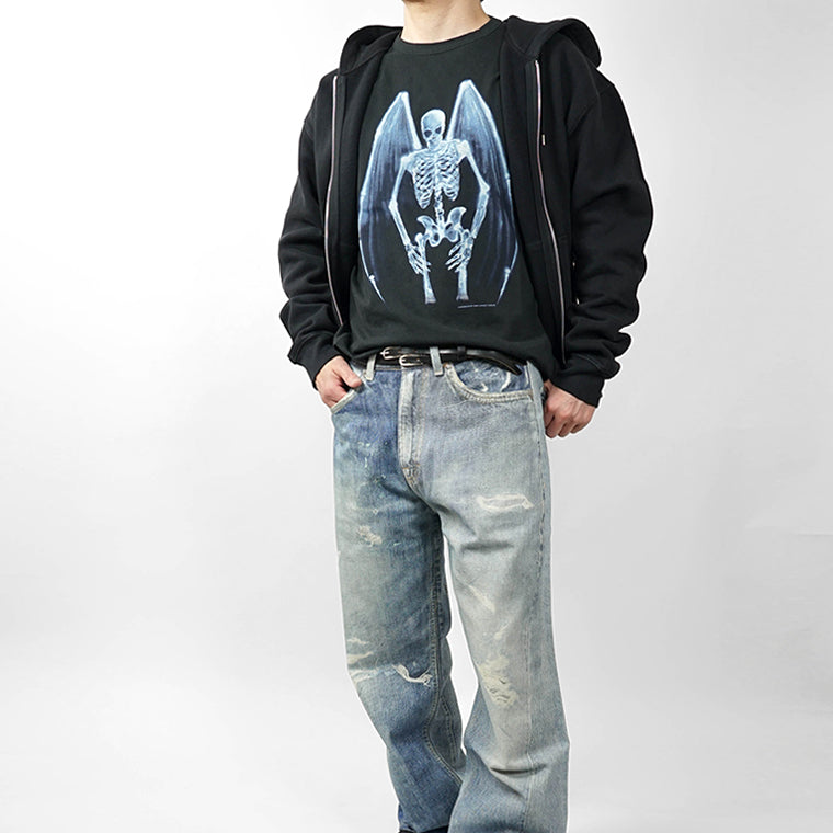 OUR LEGACY メンズ ベルト TWIN TONGUE BELT A2258TBC ブラック BLACK CHROMEXEL LEATHER