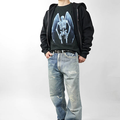OUR LEGACY メンズ ベルト TWIN TONGUE BELT A2258TBC ブラック BLACK CHROMEXEL LEATHER