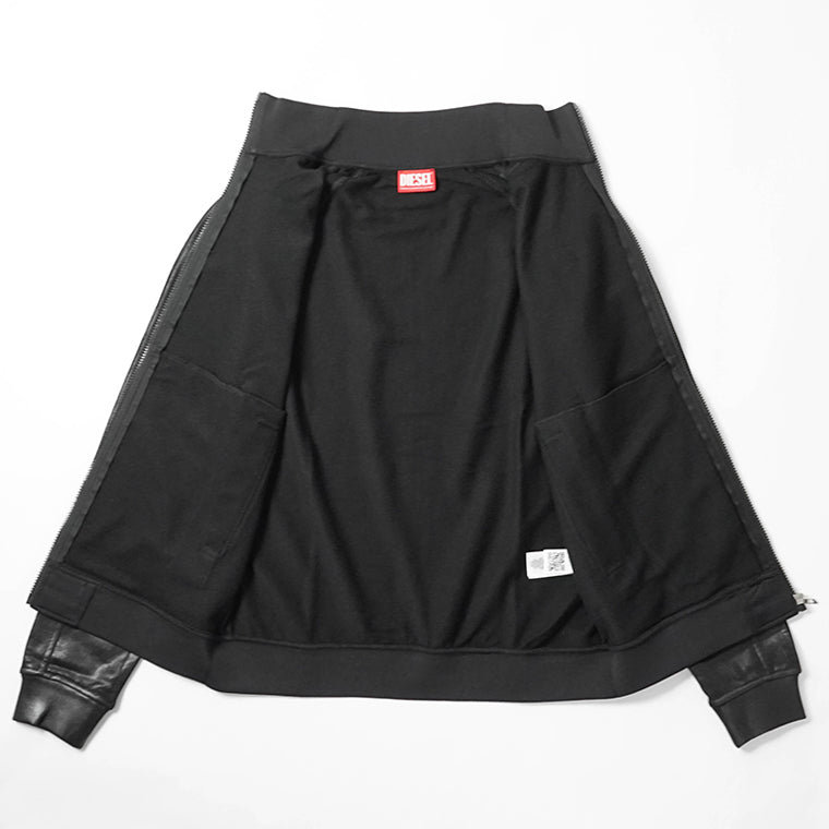 DIESEL メンズ トラックジャケット S GLOSSY A22631 0NJCD ブラック 9XX