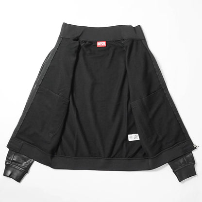 DIESEL メンズ トラックジャケット S GLOSSY A22631 0NJCD ブラック 9XX