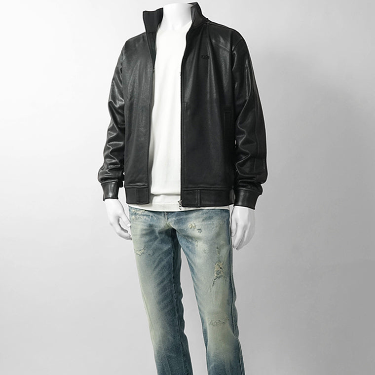 DIESEL メンズ トラックジャケット S GLOSSY A22631 0NJCD ブラック 9XX