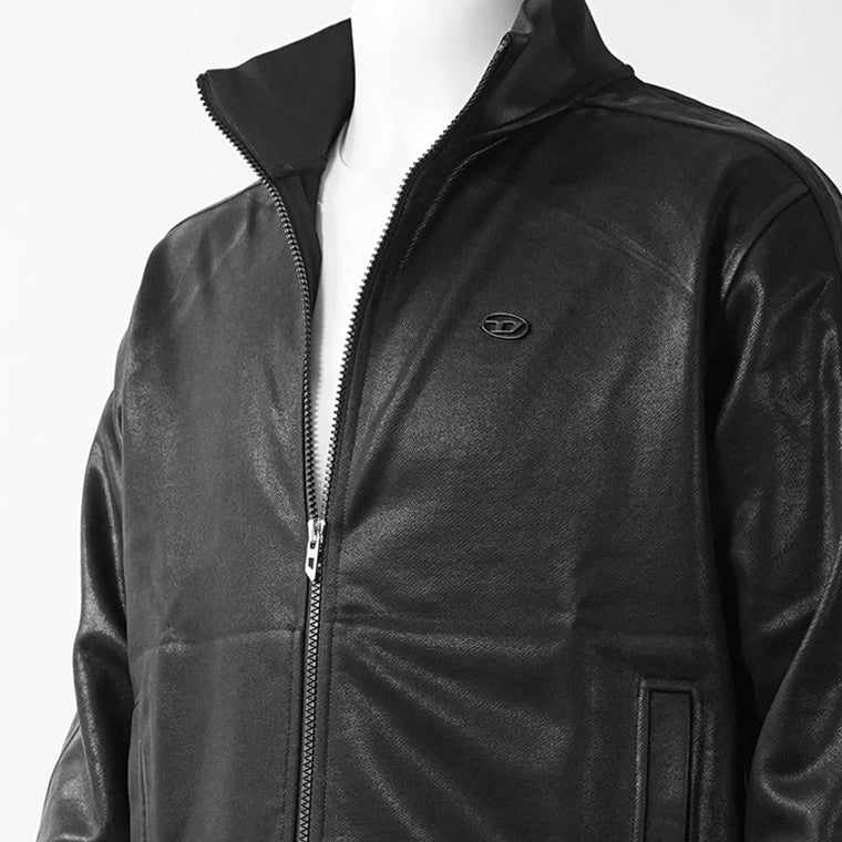 DIESEL メンズ トラックジャケット S GLOSSY A22631 0NJCD ブラック 9XX