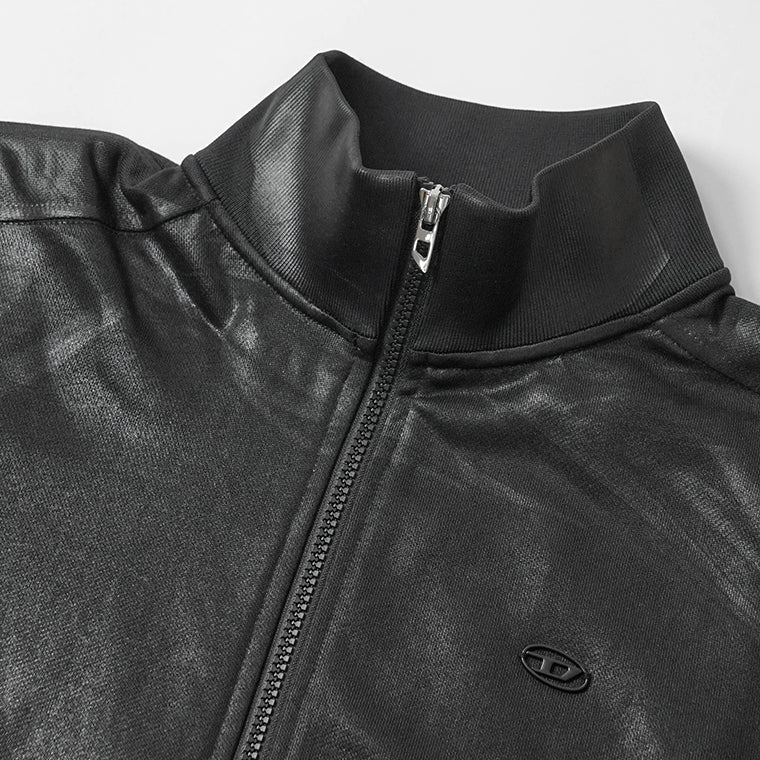 DIESEL メンズ トラックジャケット S GLOSSY A22631 0NJCD ブラック 9XX