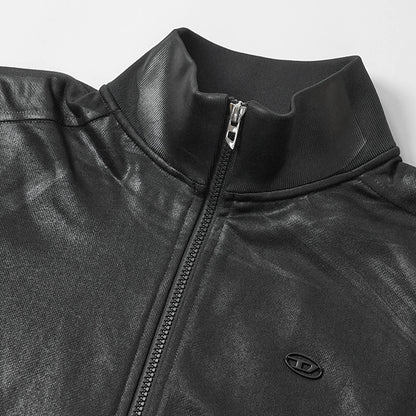 DIESEL メンズ トラックジャケット S GLOSSY A22631 0NJCD ブラック 9XX