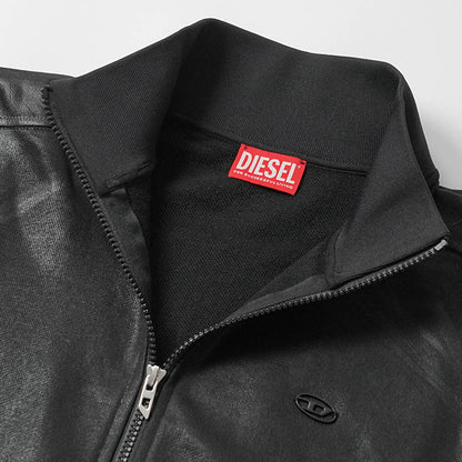 DIESEL メンズ トラックジャケット S GLOSSY A22631 0NJCD ブラック 9XX
