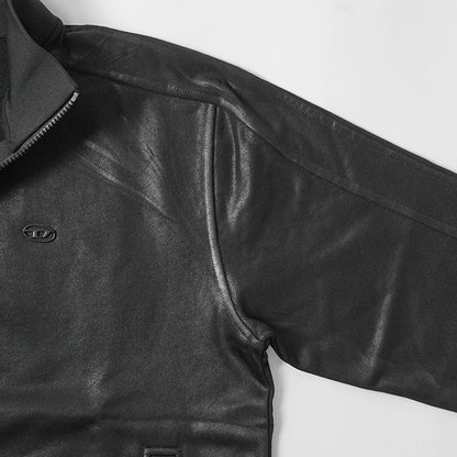 DIESEL メンズ トラックジャケット S GLOSSY A22631 0NJCD ブラック 9XX
