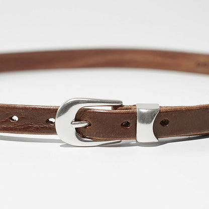 OUR LEGACY メンズ ベルト 2CM BELT A2268BC ブラウン COGNAC LEATHER