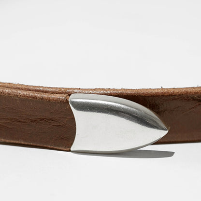 OUR LEGACY メンズ ベルト 2CM BELT A2268BC ブラウン COGNAC LEATHER