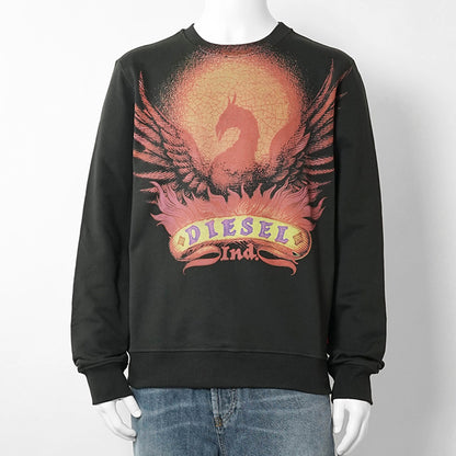 DIESEL メンズ スウェットシャツ S GINN AA2 A22846 0NSEX ブラック系 900A