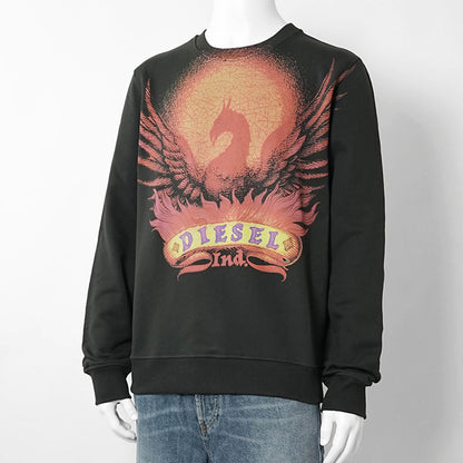 DIESEL メンズ スウェットシャツ S GINN AA2 A22846 0NSEX ブラック系 900A