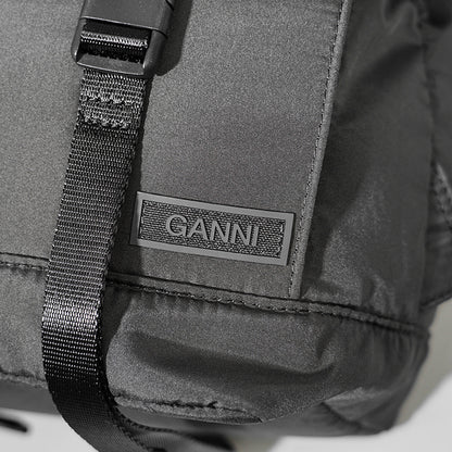 GANNI レディース メンズ バックパック RECYCLED TECH BACKPACK A4755 5829 BLACK ブラック 099