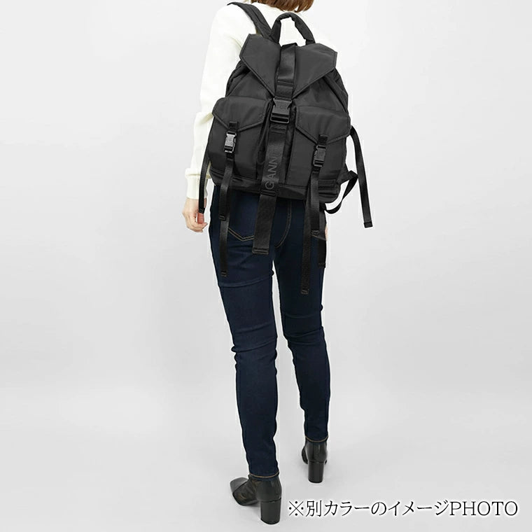 GANNI レディース メンズ バックパック RECYCLED TECH BACKPACK A6372 5488 PEACOAT ネイビー 268