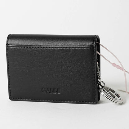 GANNI レディース カードケース A6395 BLACK ブラック 099