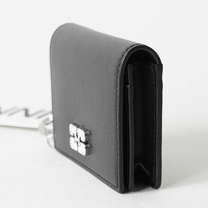 GANNI レディース カードケース A6395 BLACK ブラック 099