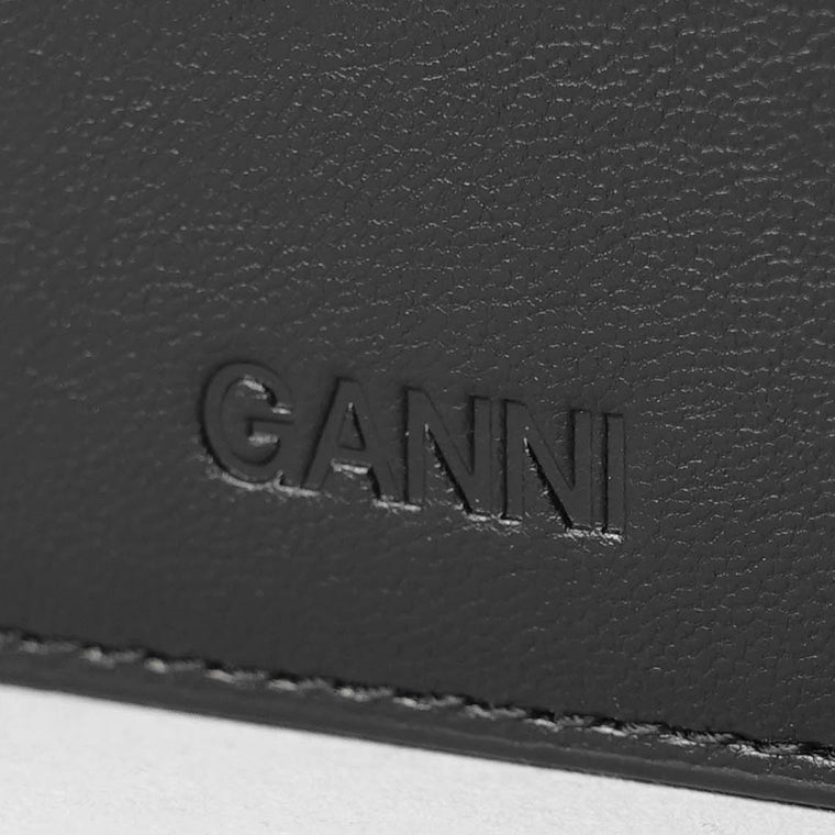 GANNI レディース カードケース A6395 BLACK ブラック 099