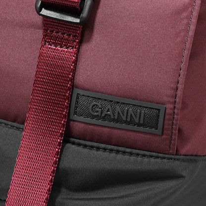 GANNI レディース メンズ バックパック RECYCLED TECH BACKPACK A6466 5488 DARK BURGUNDY バーガンディー 234