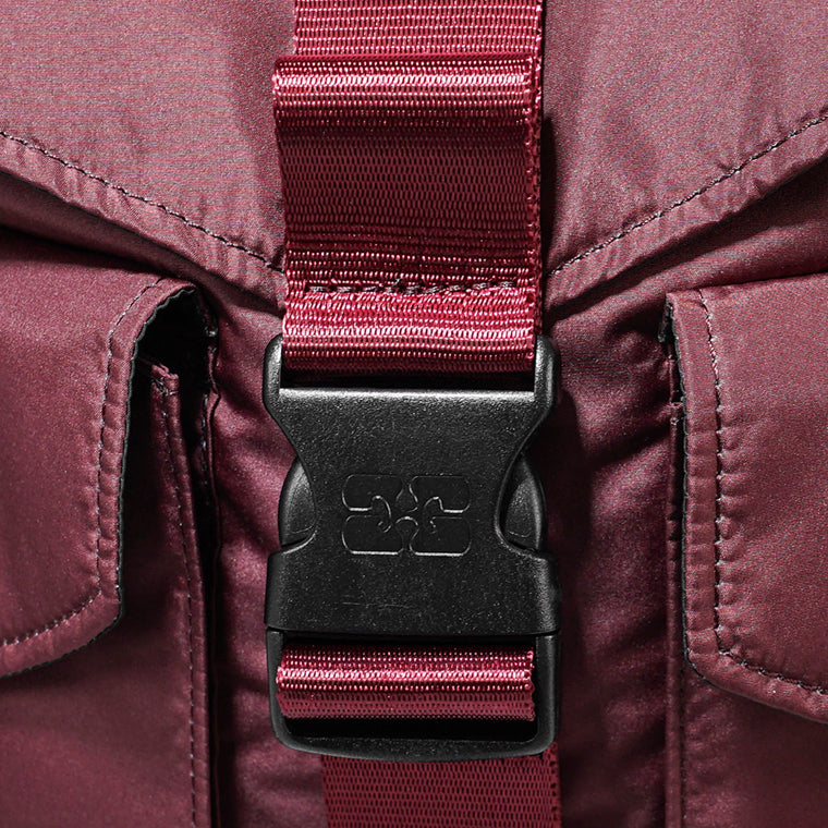 GANNI レディース メンズ バックパック RECYCLED TECH BACKPACK A6466 5488 DARK BURGUNDY バーガンディー 234