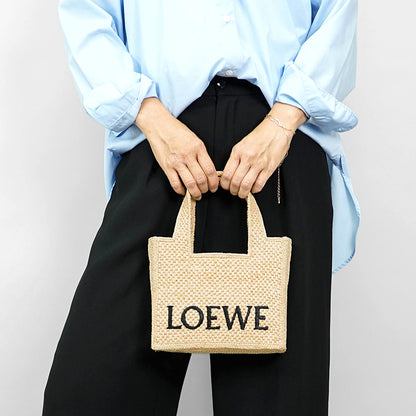 LOEWE レディース トートバッグ FONT TOTE MINI A685V46X01 NATURAL 2123