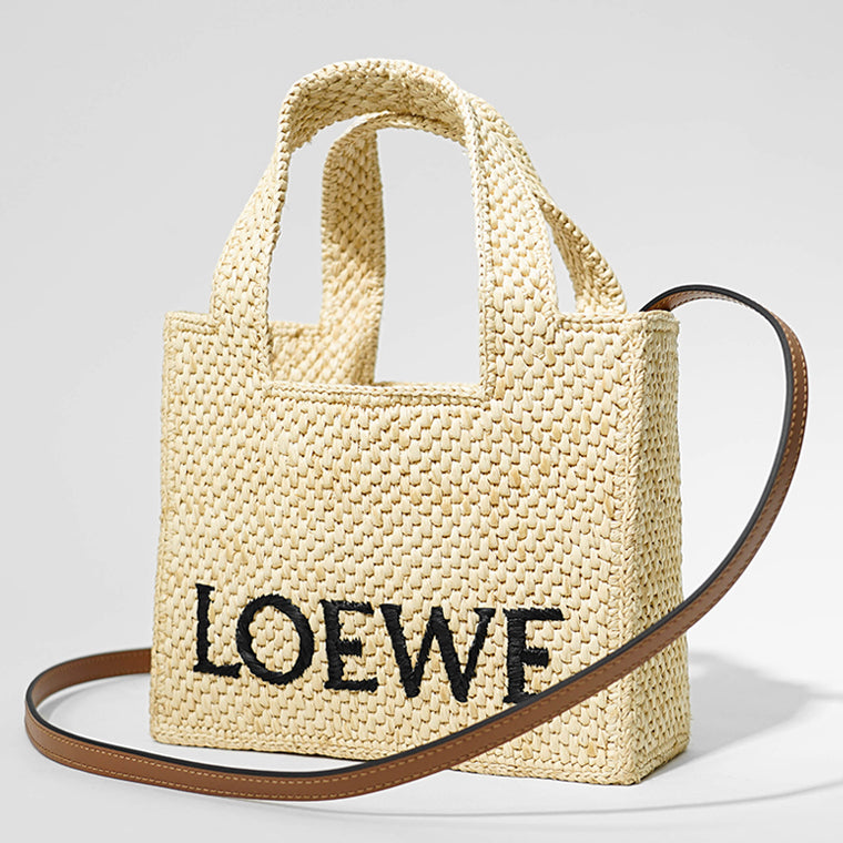 ストロー素材 ベージュ トートバッグ Loewe ウィメンズ ラグジュアリートートバッグ - LOEWE