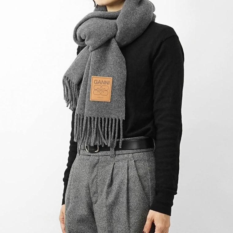GANNI レディース マフラー A6932 A6931  A6942 3カラー