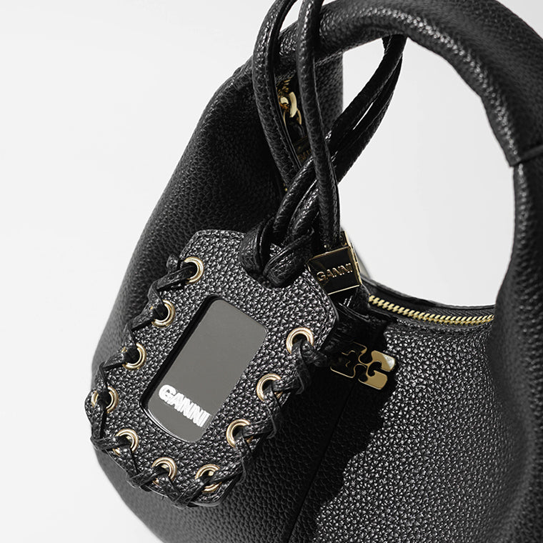 GANNI レディース バッグ MINI HOBO BAG A6976 BLACK ブラック 099