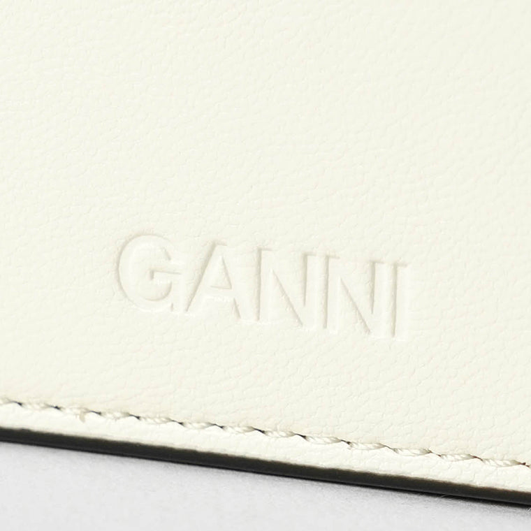 GANNI レディース コイン＆カードケース A7039 EGRET アイボリー 135