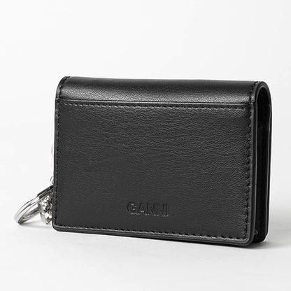 GANNI レディース コイン＆カードケース A7042 BLACK ブラック 099