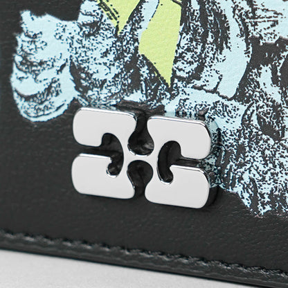 GANNI レディース コイン＆カードケース A7042 BLACK ブラック 099