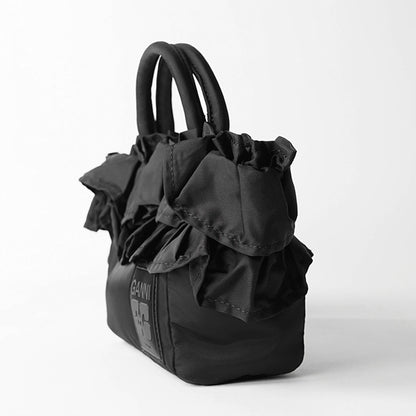 GANNI レディース ショルダーバッグ A7187 BLACK ブラック 099