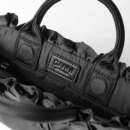GANNI レディース ショルダーバッグ A7187 BLACK ブラック 099