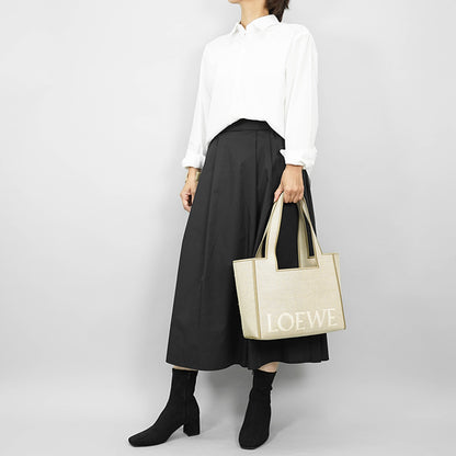 LOEWE レディース トートバッグ FONT TOTE MEDIUM ALF1B61X11 ECRU エクリュ 2370