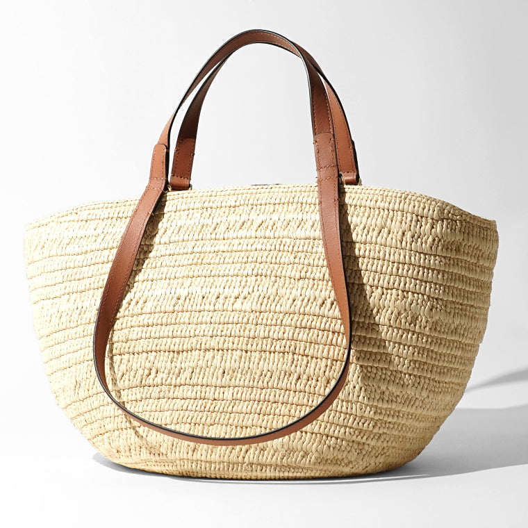 【SUMMER FINAL SALE】 LOEWE レディース バッグ ECLIPSE BASKET MEDIUM ANNGNN1X01 NATURAL TAN ナチュラル タン 2435