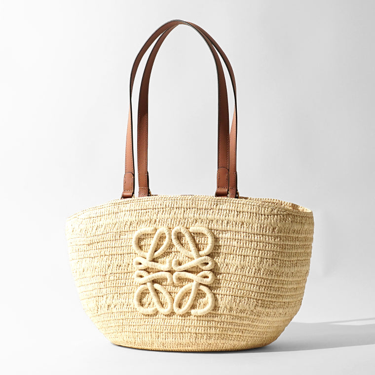 【SUMMER FINAL SALE】 LOEWE レディース バッグ ECLIPSE BASKET MEDIUM ANNGNN1X01 NATURAL TAN ナチュラル タン 2435