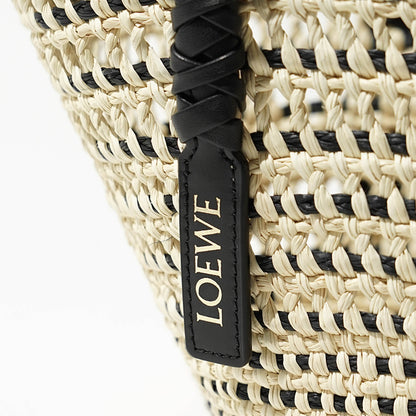 【SUMMER FINAL SALE】 LOEWE レディース バッグ BRAID BASKET SMALL ASCPIBSX02 NATURAL BLACK ナチュラル ブラック 2165