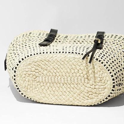 【SUMMER FINAL SALE】 LOEWE レディース バッグ BRAID BASKET MEDIUM ASCPNIBX02 NATURAL BLACK ナチュラル ブラック 2165