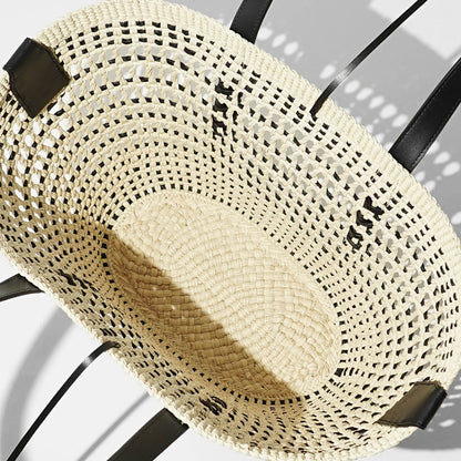 【SUMMER FINAL SALE】 LOEWE レディース バッグ BRAID BASKET MEDIUM ASCPNIBX02 NATURAL BLACK ナチュラル ブラック 2165