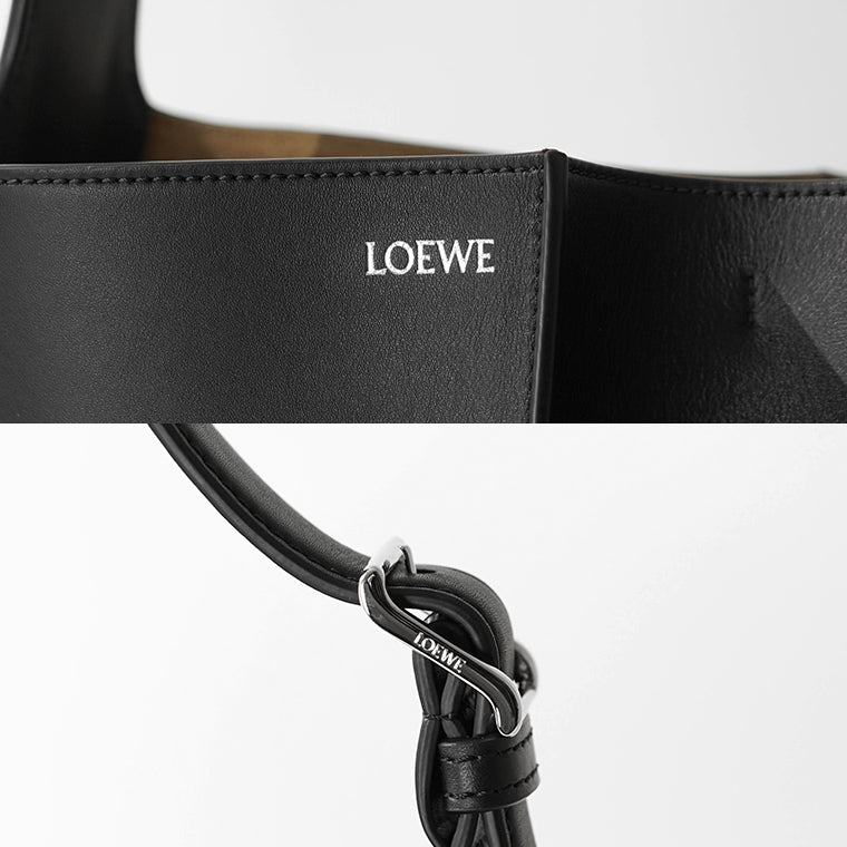 【SUMMER FINAL SALE】 LOEWE レディース ショルダーバッグ BILBAO BUCKET MEDIUM AWRAWRPX01 BLACK ブラック 1100